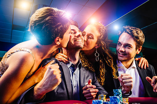 Live roulette table with dealer and player interaction
